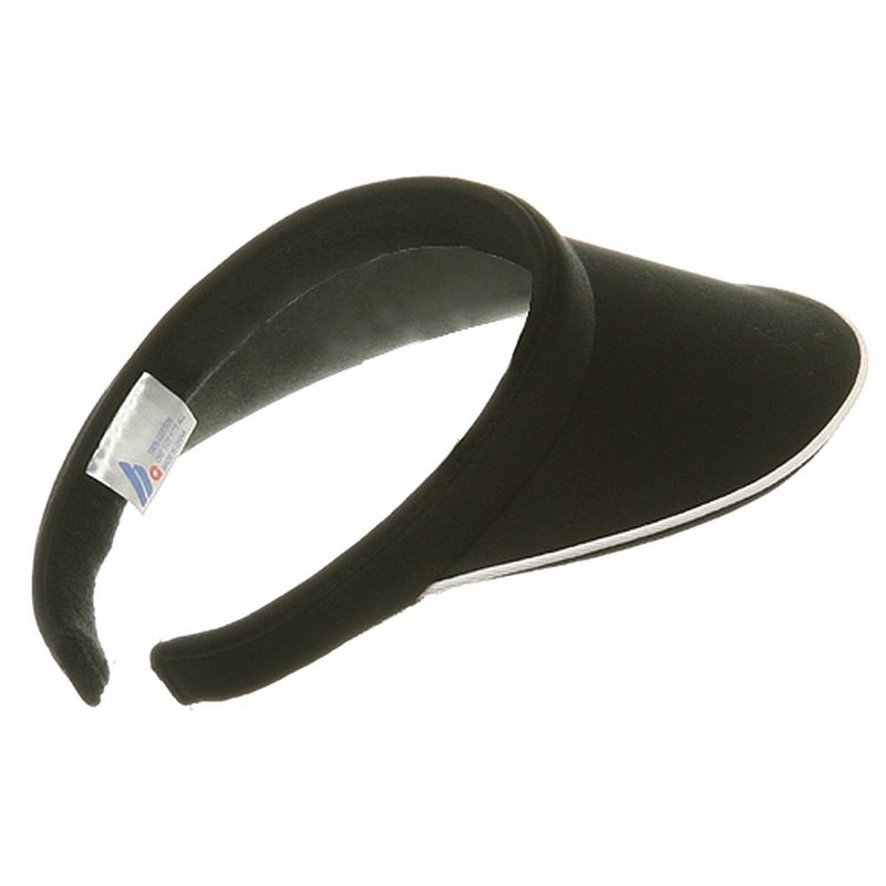 Mega Cap MG Women's Piping Clip On Visor Black - Image 3